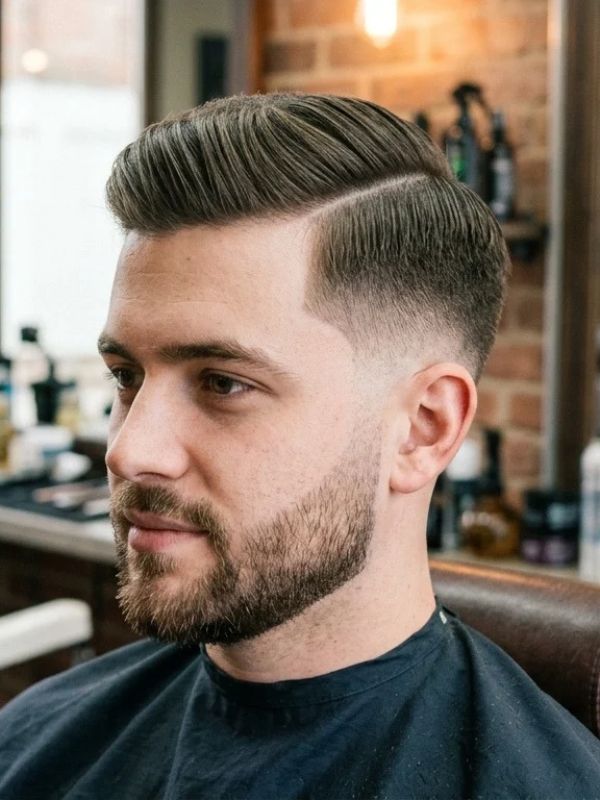 High Taper with Comb Over