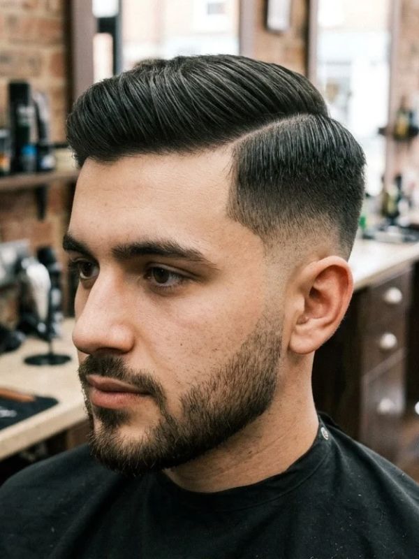 High Taper with Side Part
