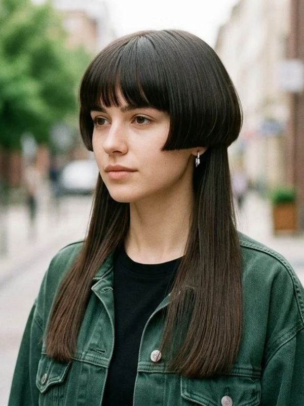 Jellyfish Haircut for Straight Hair