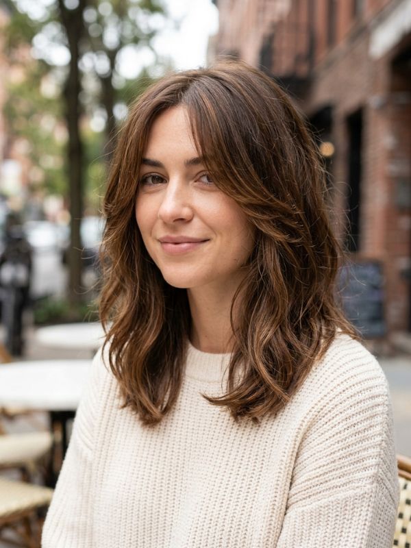 Medium Length Hair with Face-Framing Layers