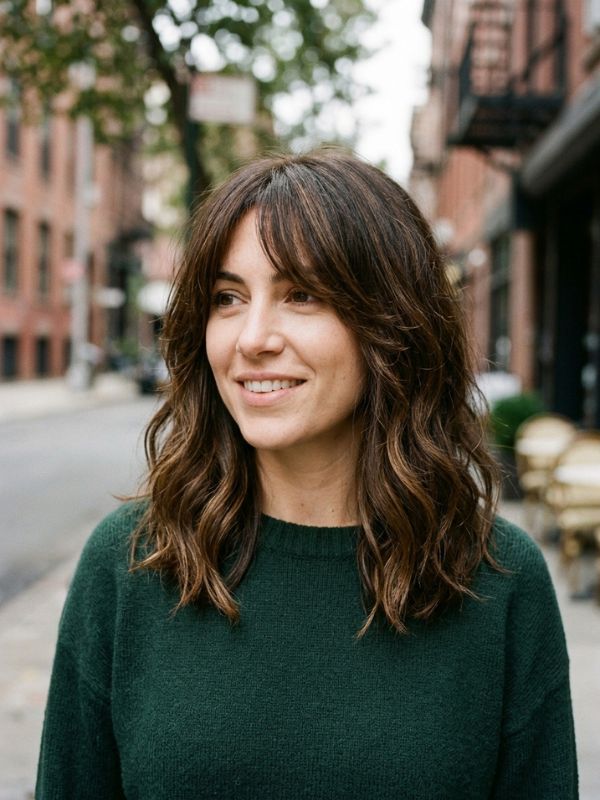 Medium Length Hairstyle for Thick Hair
