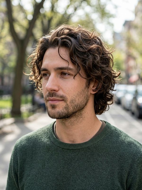 Medium-Length Natural Hairstyle