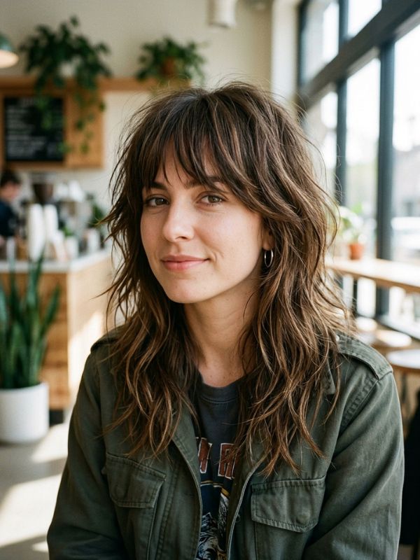 Medium Length Shag Haircut