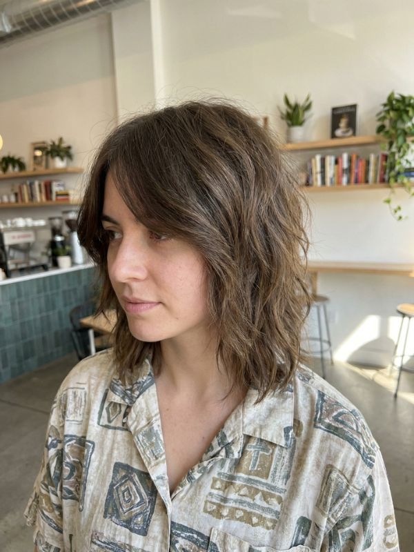 Modern Shag with a Side Part
