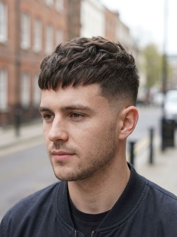 Short Textured Caesar Cut