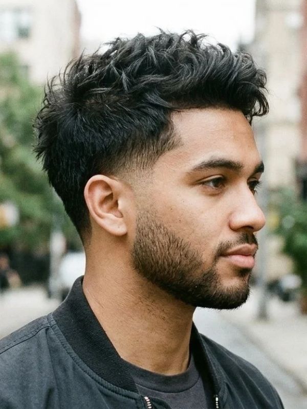 Taper Fade with Textured Hair