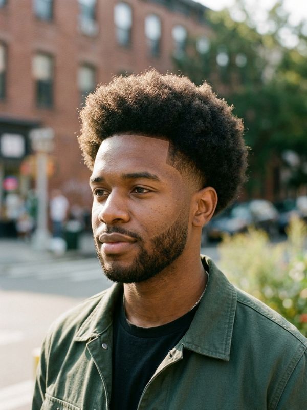 Tapered Afro Hairstyle