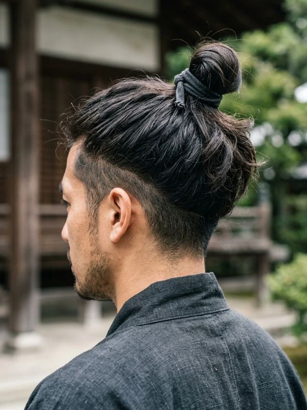 Textured Samurai Top Knot
