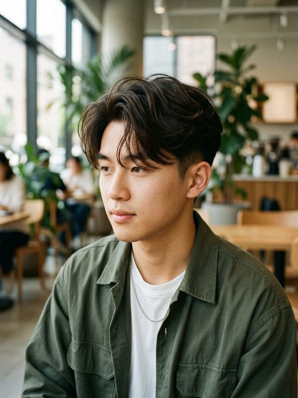 Two Block Haircut with Side Part