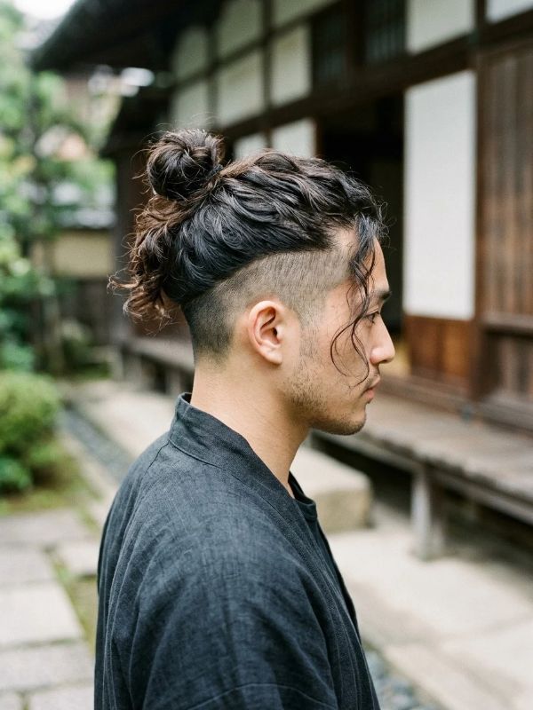  Wavy Samurai Hairstyle