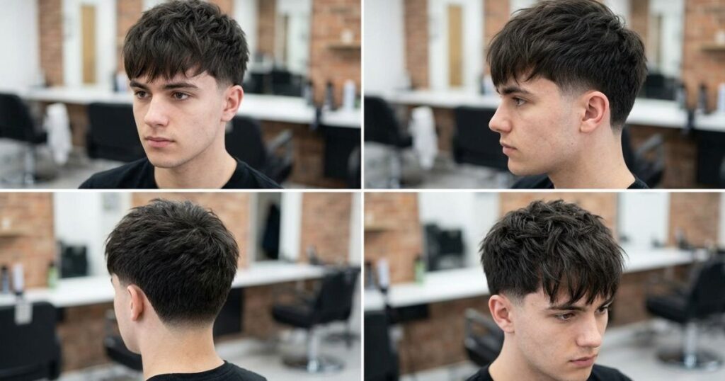 What Is a Low Taper Fade Textured Fringe