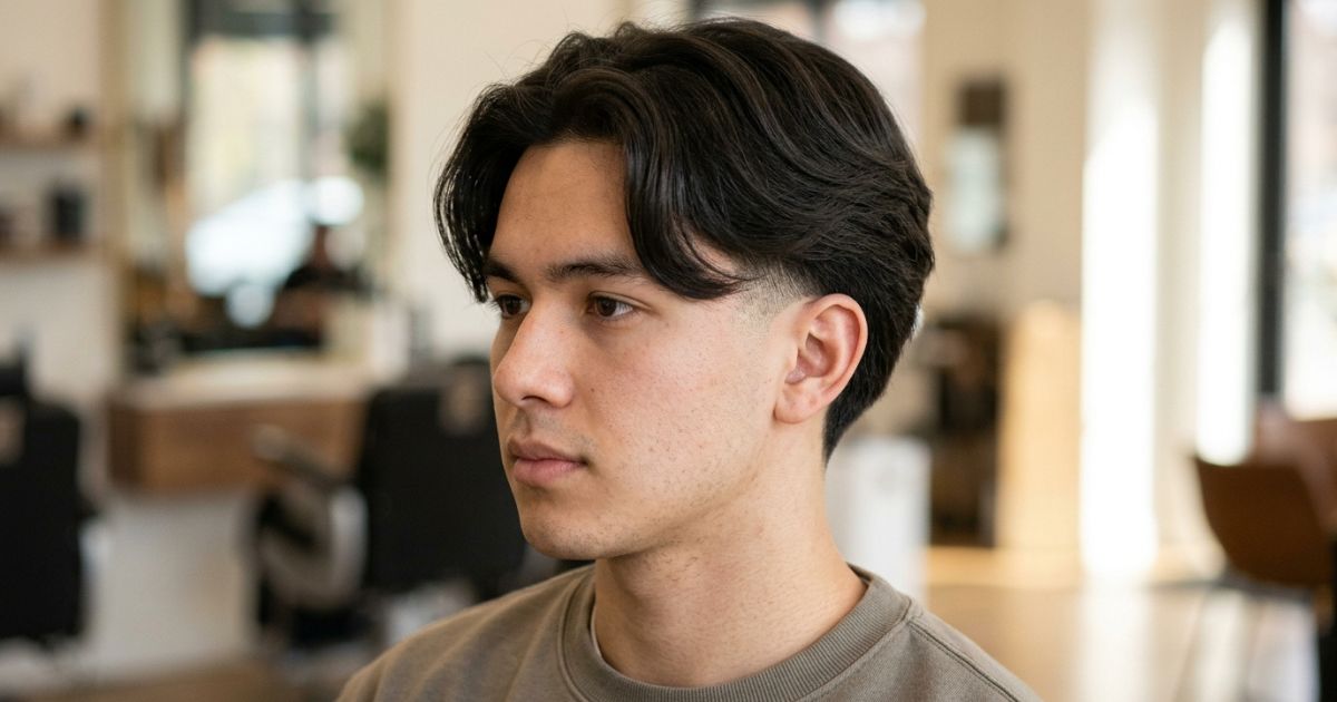 What is a middle part low taper fade